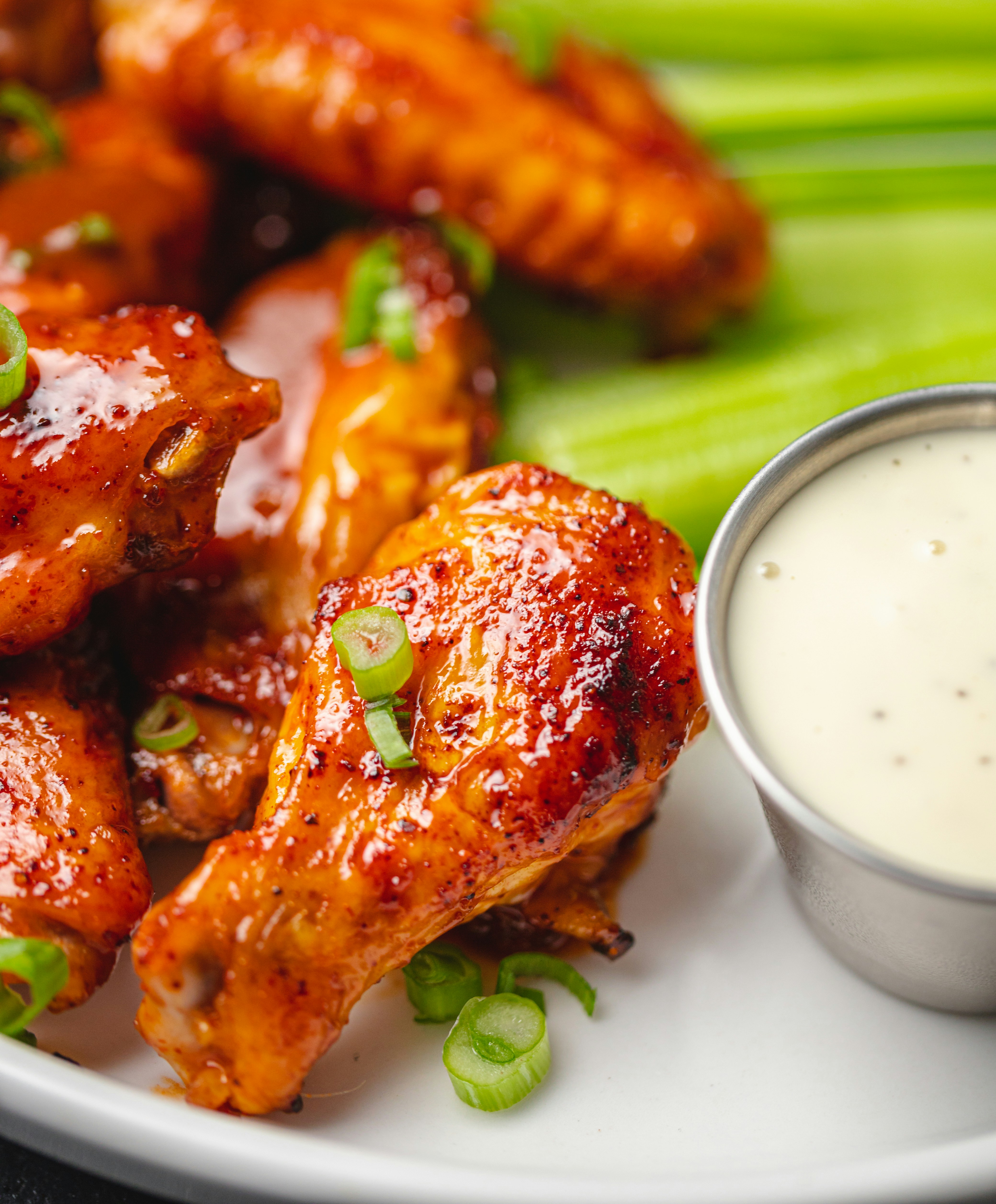 Wings on a plate